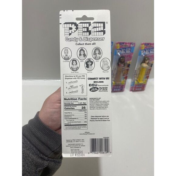 Pez Disney Princess 4 Piece Set Plus One Assorted Flavor Candy Refill Package - Picture 8 of 10
